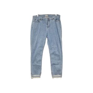 Eileen Fisher Women's Organic Cotton Blend Raw Step Hem Ankle Jeans 14